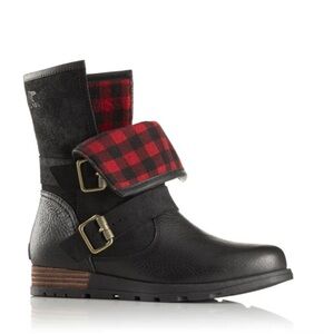 Women's Major Moto Plaid Boots